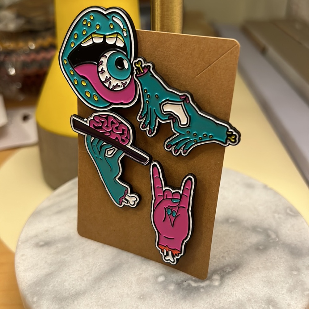 Zombie Pin Set - Picture 2 of 4
